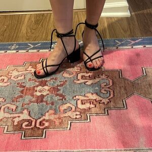 Elegant Black Strappy Women's Sandals